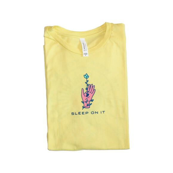 Bella + Canvas Sleep On It Graphic T-shirt Yellow - Picture 6 of 7